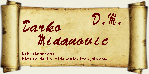 Darko Midanović vizit kartica